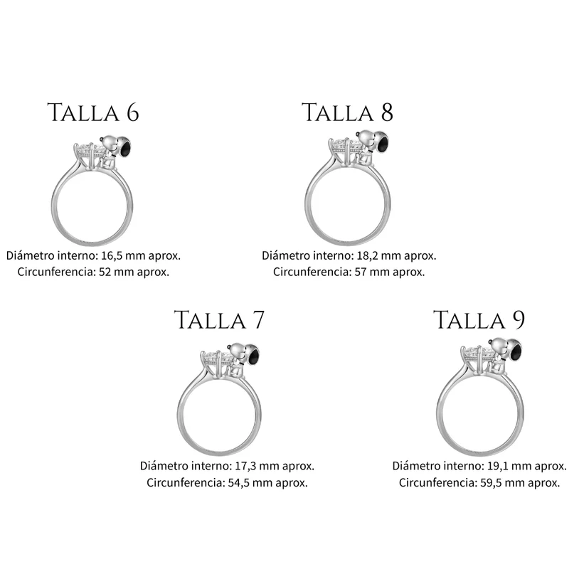 Anillo de plata 925 circonita cúbica